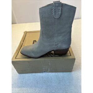 MIA Lauryn Suede Booties Taupe Cowgirl 2" Block Heel Pointed Toe Women SZ 8 NEW